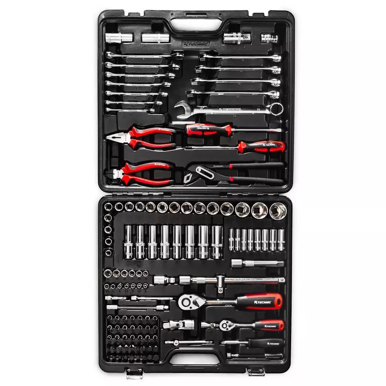Набор ручных инструментов RUNTEC TECHNIC 121 предмет 1/2", 1/4" Набор ручных инструментов RUNTEC TECHNIC 121 предмет 1/2", 1/4"