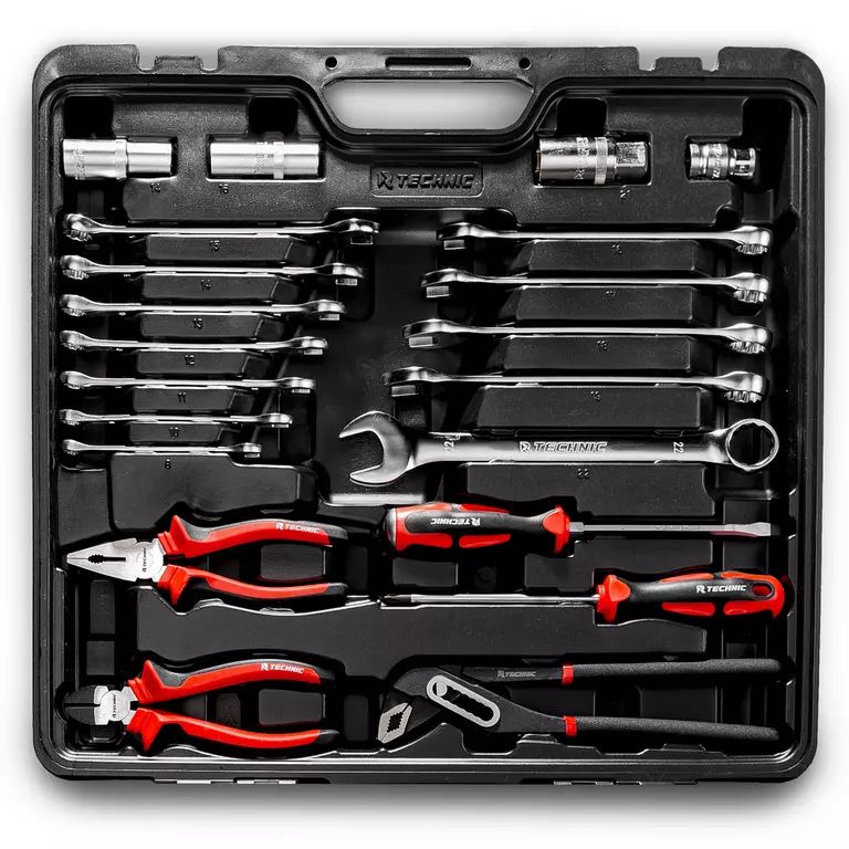 Набор ручных инструментов RUNTEC TECHNIC 121 предмет 1/2", 1/4" Набор ручных инструментов RUNTEC TECHNIC 121 предмет 1/2", 1/4"