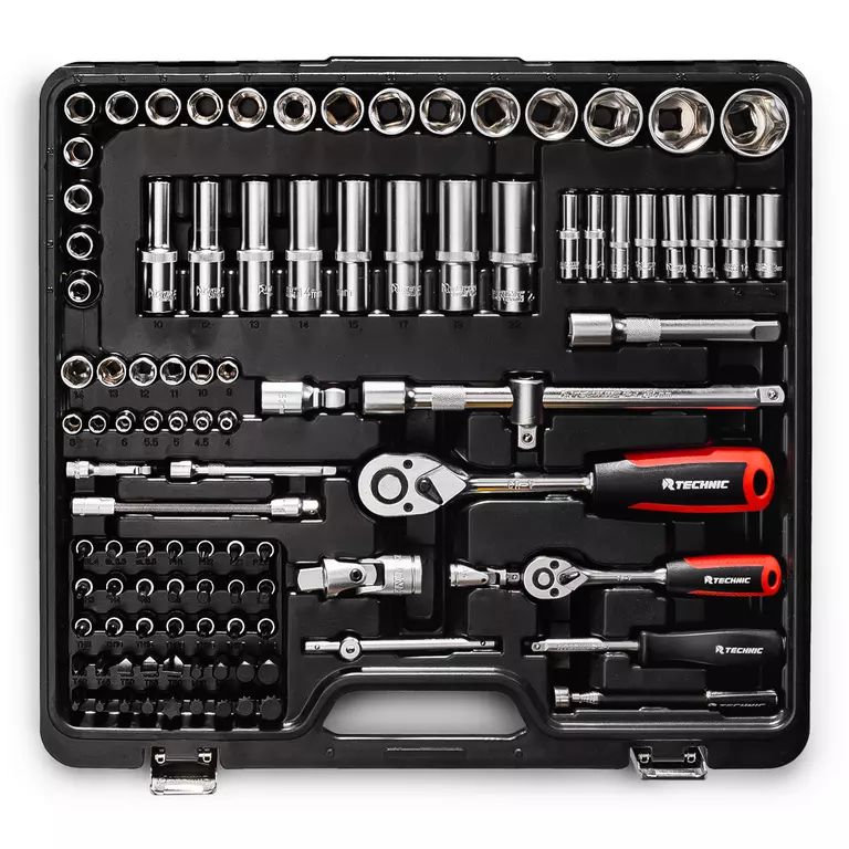 Набор ручных инструментов RUNTEC TECHNIC 121 предмет 1/2", 1/4" Набор ручных инструментов RUNTEC TECHNIC 121 предмет 1/2", 1/4"