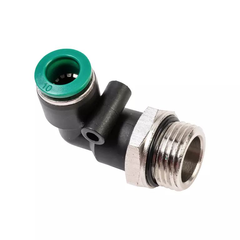 Уголок M1/2" цанга 12 мм, с уплотнением, пластм. корпус Уголок M1/2" цанга 12 мм, с уплотнением, пластм. корпус