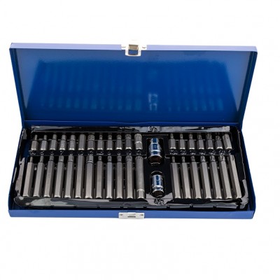 VR41002 Набор бит SPLINE, TORX, HEX 40пр.