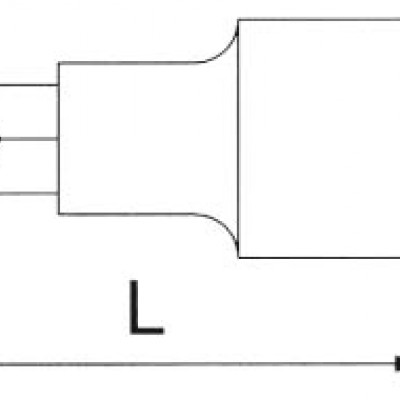 Головка торцевая 1/4" с вставкой SL6,5