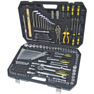 Набор инструмента ER-80142 1/4"&3/8"&1/2"DR 6-гранный 142 предмета  ЭВРИКА 1/2