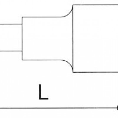 Головка торцевая с вставкой spline 1/2" M14 L=55мм