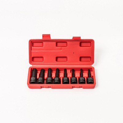 ST242 Набор головок ударных ROSSVIK 1/2", Torx T30-T80, 8 предметов