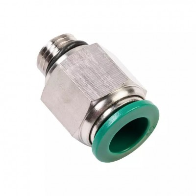 Фитинг цанговый М1/4" 12 мм, с уплотнением, пластм. корпус