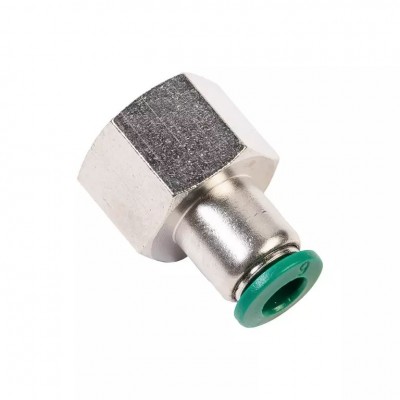 Цанговый разъем F3/8" 6 мм, с уплотнением, пластм. корпус