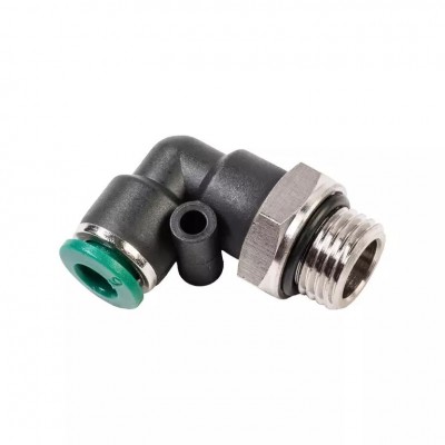 Уголок M1/4" цанга 6 мм, с уплотнением, пластм. корпус Уголок M1/4" цанга 6 мм, с уплотнением, пластм. корпус