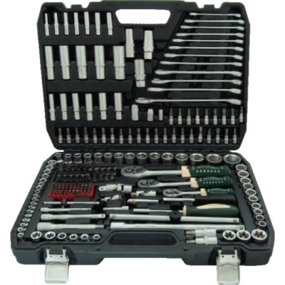 Набор инструмента RF-38841: 1/2"&1/4"&3/8"DR с 6-гранными головками 216пр. ROCKFORCE /1/2