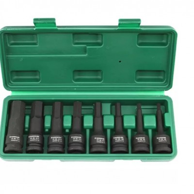 Набор ударных насадок / шестигранников 1/2" 8 пр. HEX H5.H6.H8.H10.H12.H14.H17.H19, L= 78 mm
