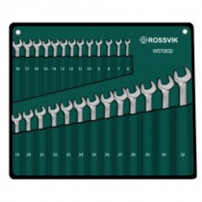 WST0632 Набор ключей комбинированных ROSSVIK 6-32мм, 26шт WST0632 Набор ключей комбинированных ROSSVIK 6-32мм, 26шт