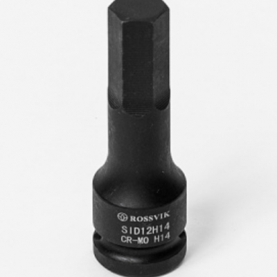 SID12H14 Головка торцевая ударная ROSSVIK, 1/2", Hex H14, L-78мм