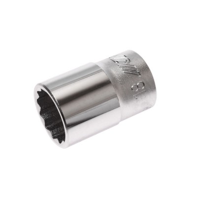 Головка торцевая 12-гранная 1/2" х 18мм, длина 38мм JTC /1/10/200