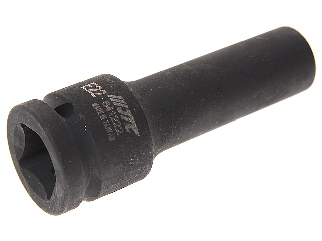Головка торцевая глубокая ударная 6-гранная TORX 3/4" х E22, длина 110мм JTC