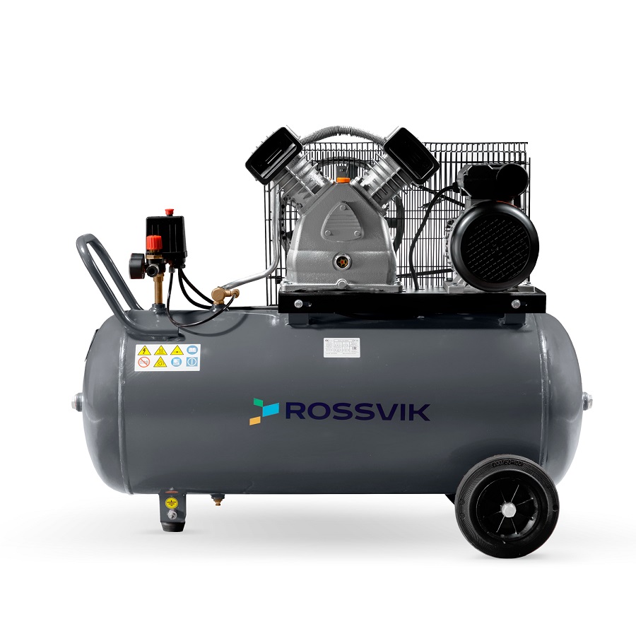 Компрессор поршневой ROSSVIK СБ4/С-100.LB30А, 420л/мин, 10бар, ресивер 100л, 220В/2,2кВт