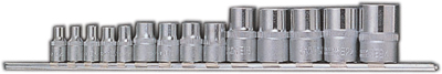 Набор головок Е-профиль Е4-Е24 1/4", 3/8", 1/2" 14пр.
