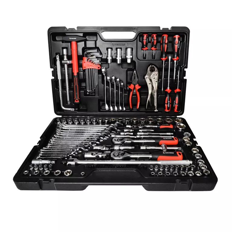 Набор ручных инструментов RUNTEC TECHNIC 142 предмета 1/2", 3/8", 1/4"