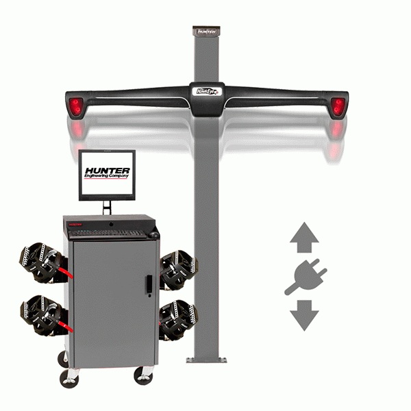 Стенд сход-развал 3D, 4-x камерный, лифтовая стойка, QuickGrip адаптеры, RAL7040