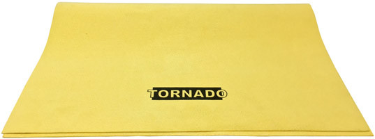 Искусственная замша "TORNADO" жёлтая 55x45 см.