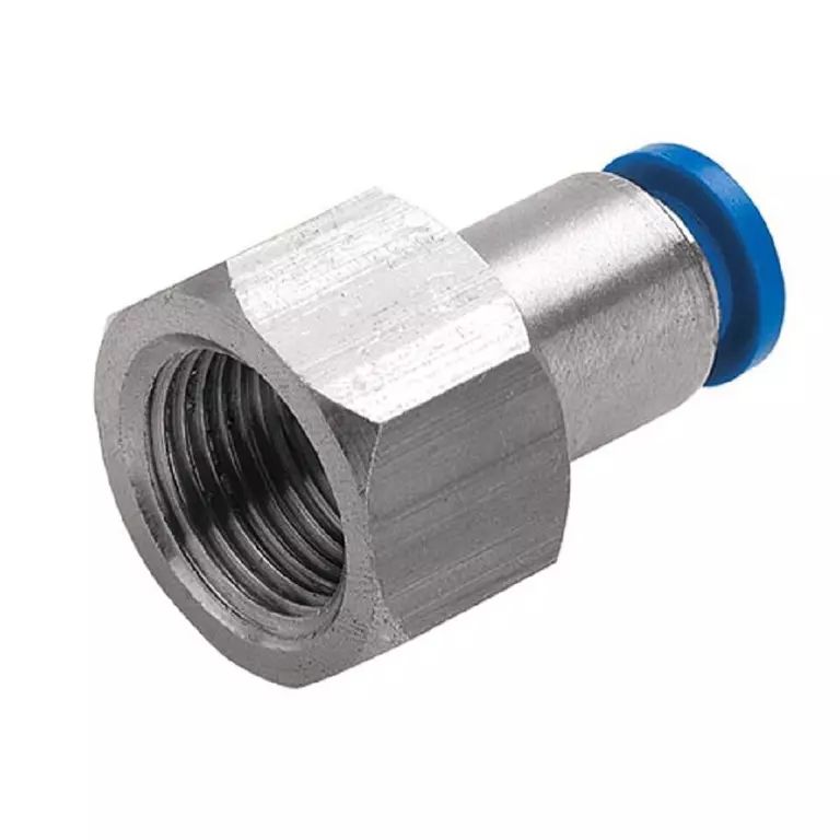 Цанговый разъем F3/8" 12 мм, с уплотнением, пластм. корпус
