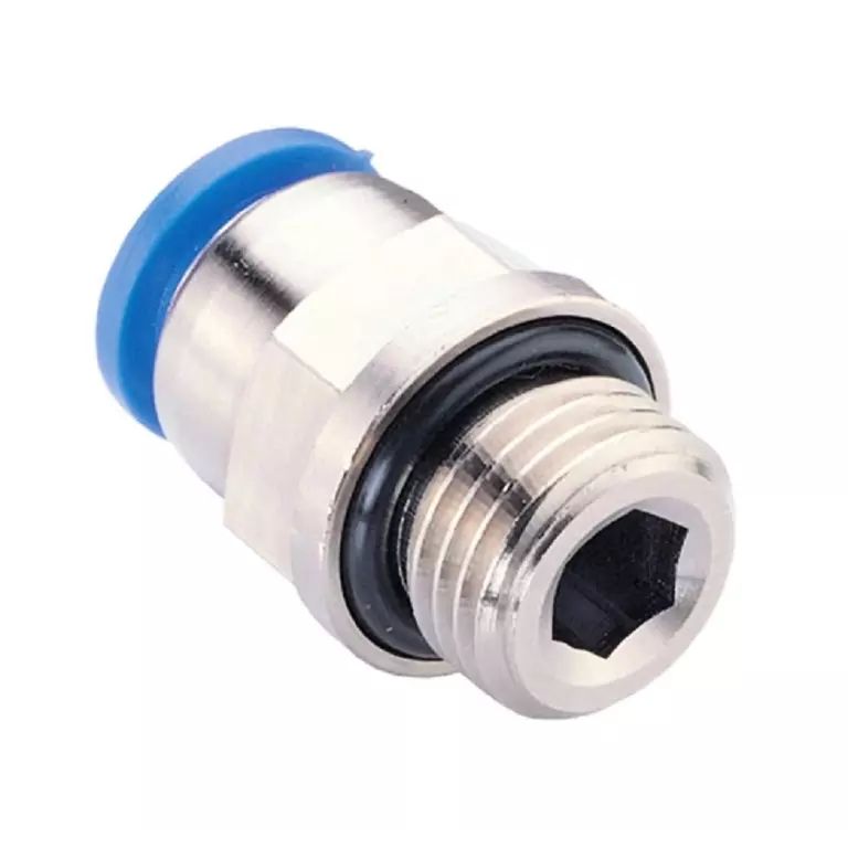 Фитинг цанговый М1/8" 6мм, с уплотнением, пластм. корпус