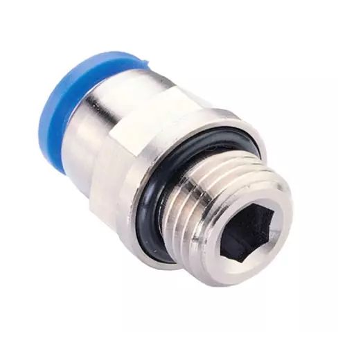 Фитинг цанговый М1/8" 8мм, с уплотнением, пластм. корпус