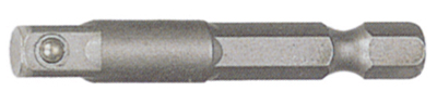 Адаптер с шестигр. 1/4" на квадрат 1/4" 150мм