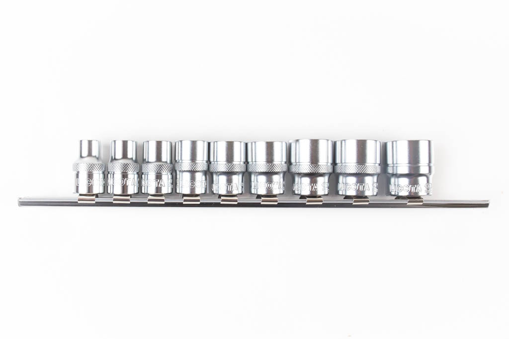 Набор торцевых головок 3/8" 12 гр. 5/16"-13/16" 9пр. на линейке