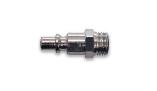Переходник б/с папа - резьба М 1/4" (наруж) (Сталь)