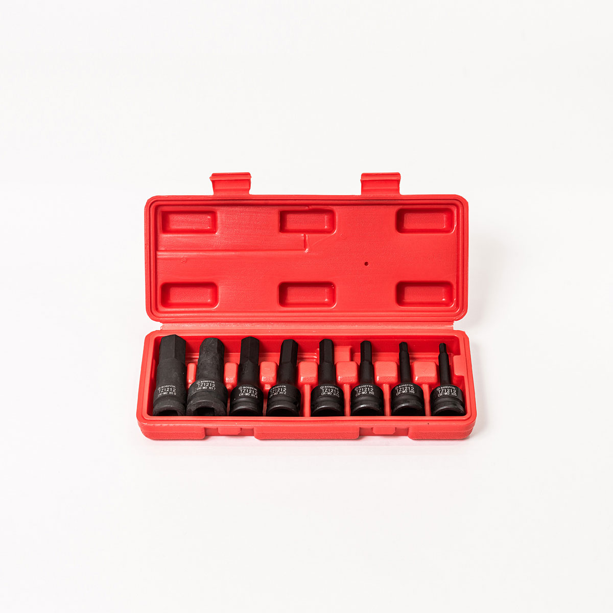 ST241 Набор головок ударных ROSSVIK 1/2", Hex H5-H19, 8 предметов