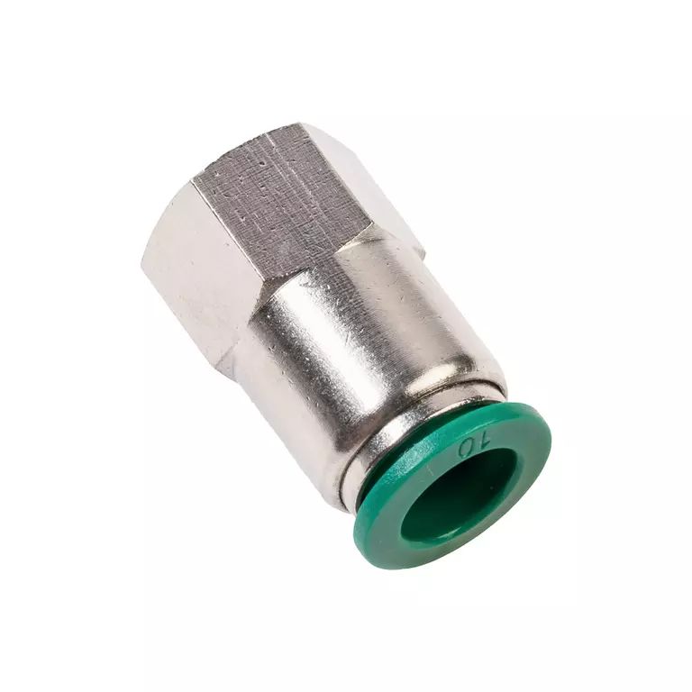 Цанговый разъем F1/4" 10 мм, с уплотнением, пластм. корпус