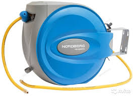 NORDBERG ШЛАНГ воздушный на катушке гибридный PVC Ø9,5х15,5мм, 15+1м