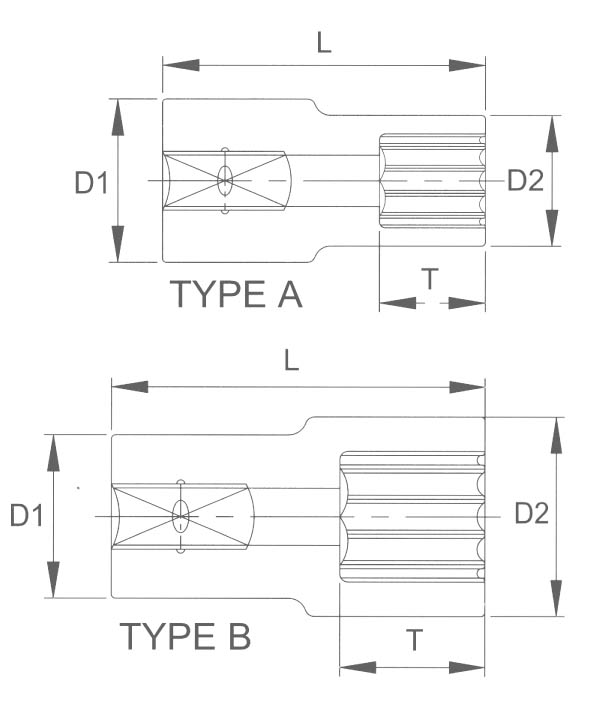 Головка торцевая super lock 3/8" 16мм