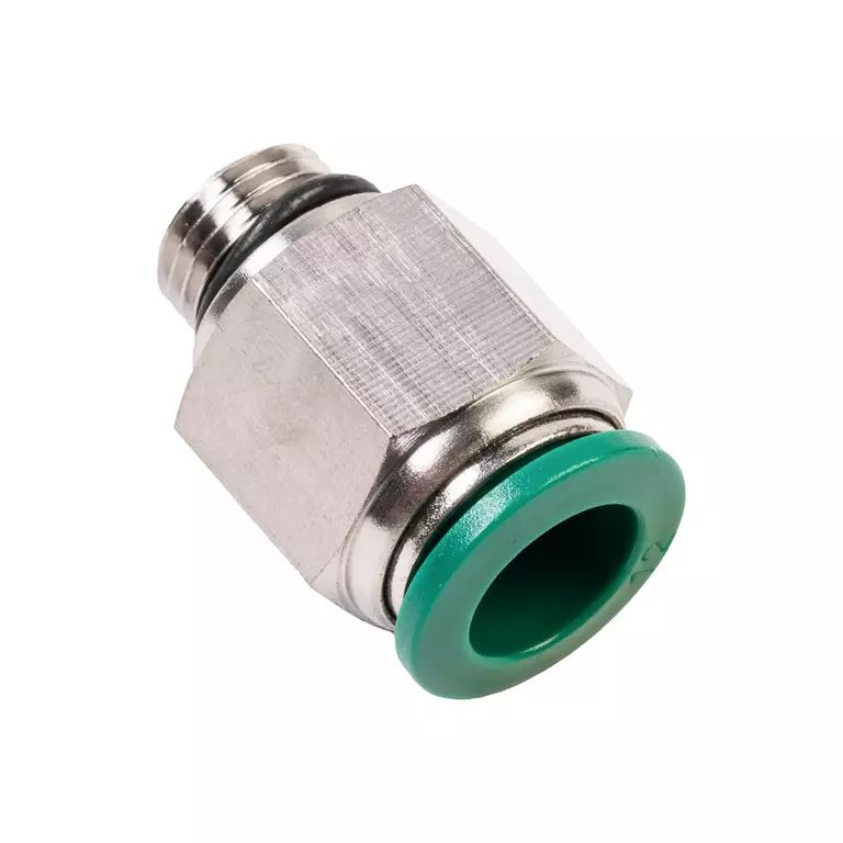 Фитинг цанговый М1/4" 12 мм, с уплотнением, пластм. корпус