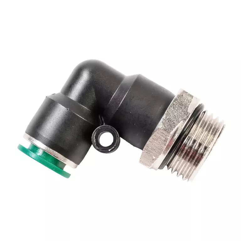 Уголок M1/2" цанга 12 мм, с уплотнением, пластм. корпус