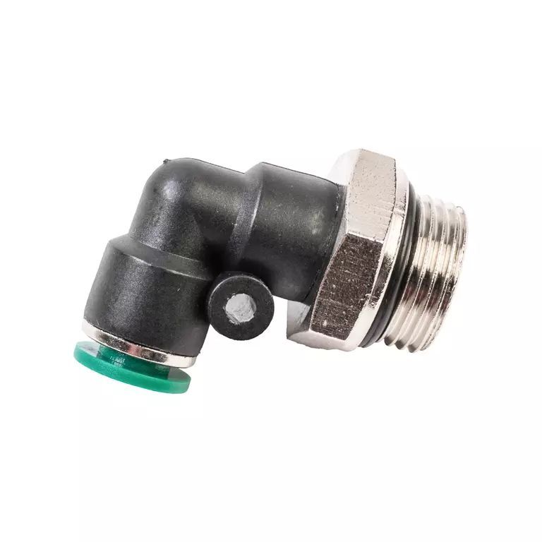 Уголок M3/8" цанга 8 мм, с уплотнением, пластм. корпус