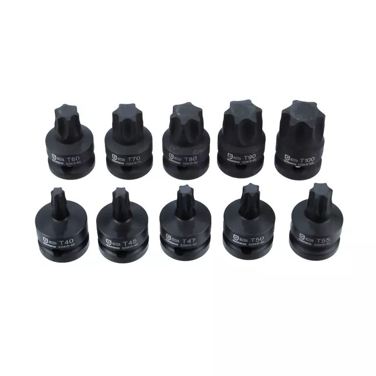 Набор ударных головок 1/2" 10 пр. STAR 40-100 мм, L= 38.1 mm