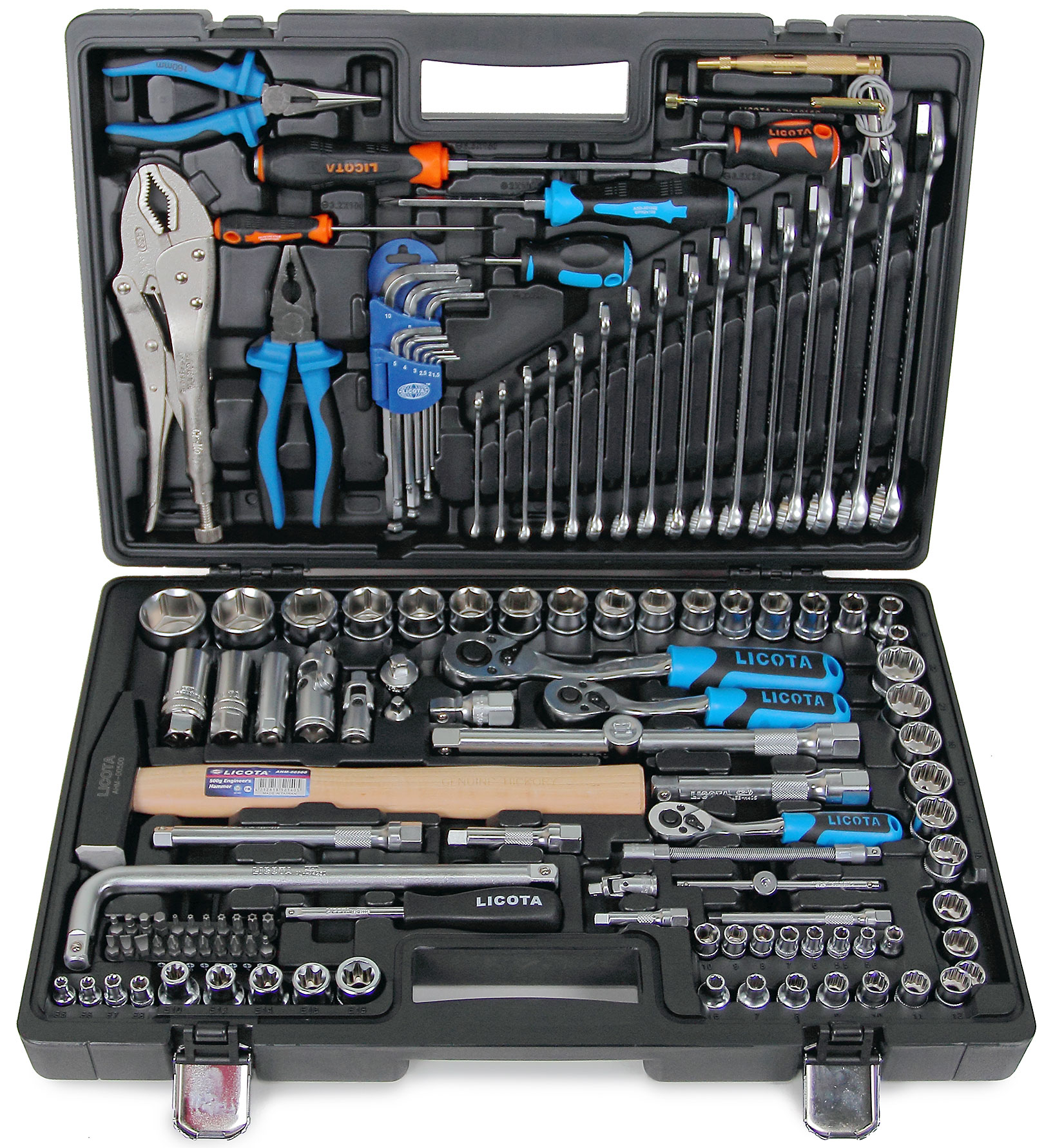 Набор инструмента 1/4", 3/8", 1/2", 6 и 12 гр. 131 пр.