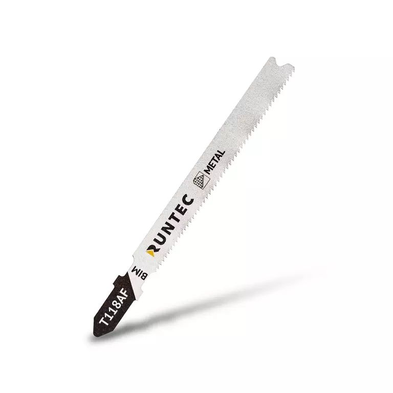 Пилки для лобзика по металлу RUNTEC T 118 AF, BIM, 5 шт