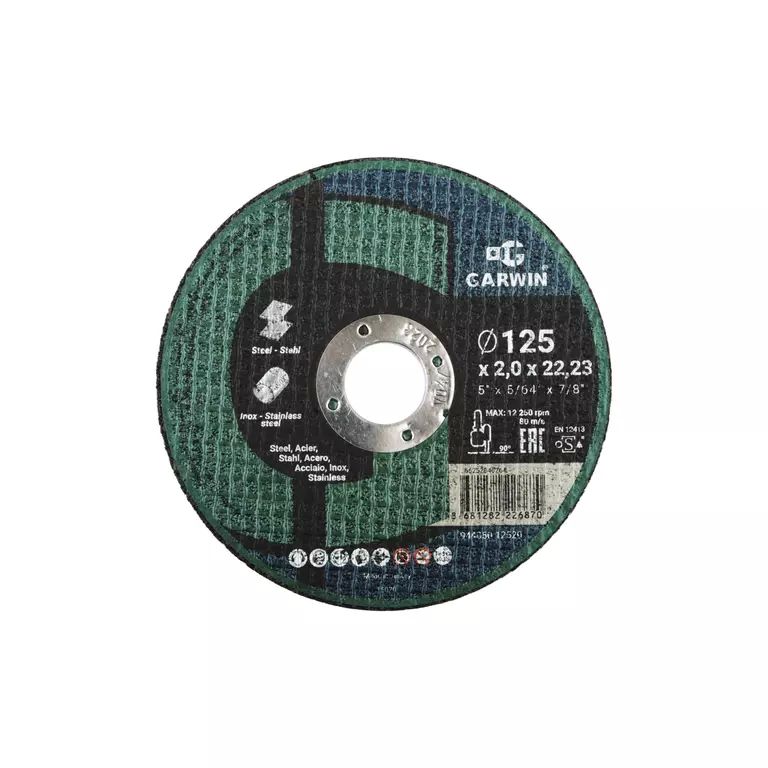 Круг отрезной A30S-125x2.0x22.23-T41 мет/нерж
