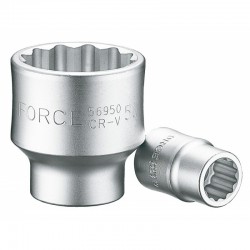 Головка торцевая F-56919: 3/4"DR 12-гранная 19мм FORCE/1/2