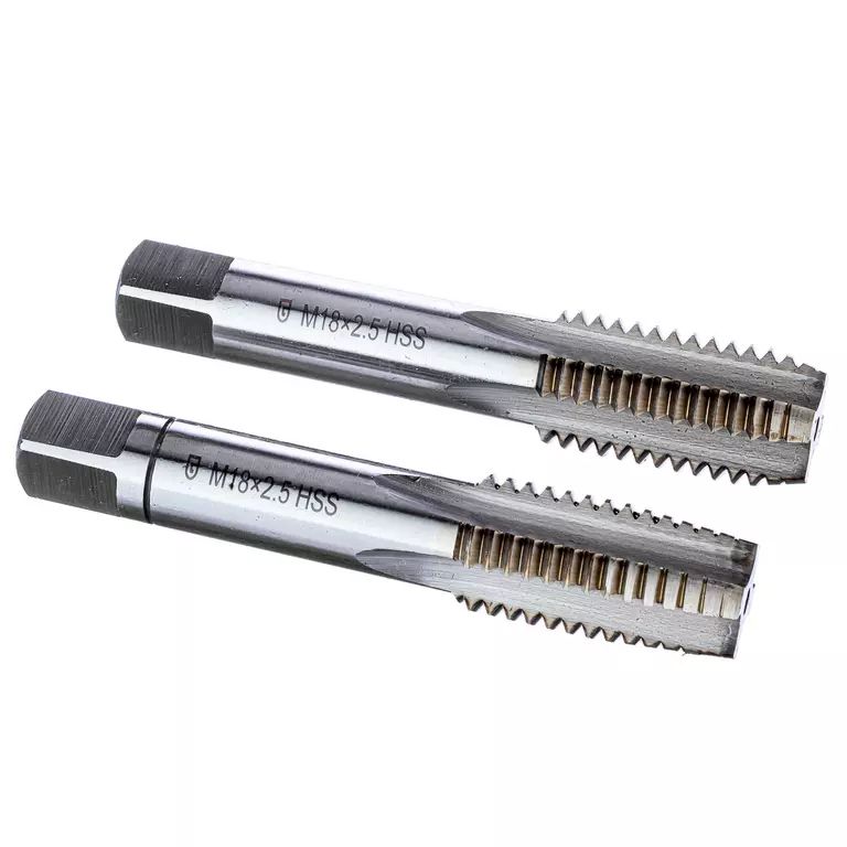 Метчики ручные, М18 x 2.5, HSS, DIN352, комплект из 2 шт