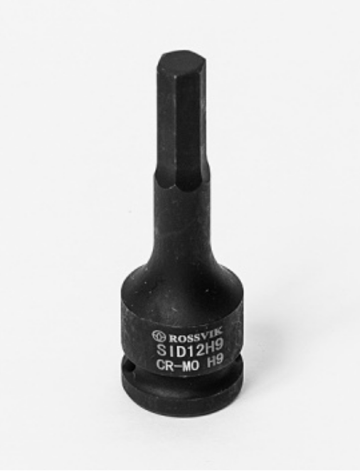 SID12H9 Головка торцевая ударная ROSSVIK, 1/2", Hex H9, L-78мм