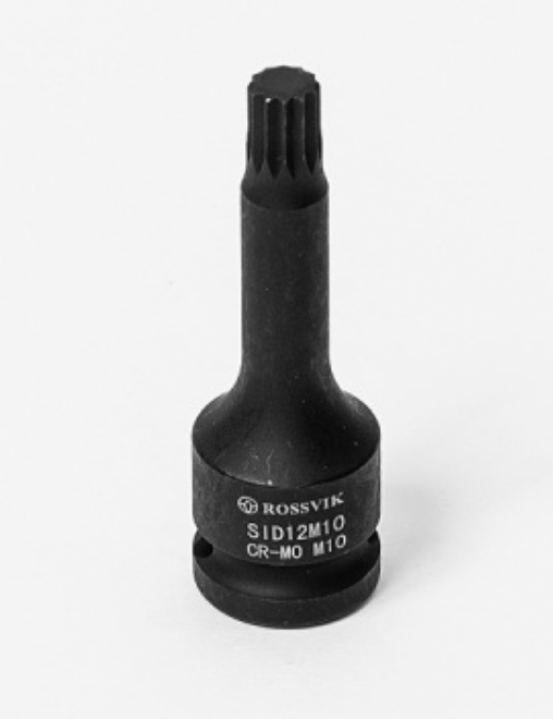 SID12M10 Головка торцевая ударная ROSSVIK, 1/2", Spline M10, L-78мм