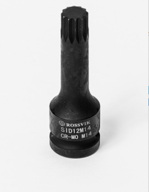 SID12M16 Головка торцевая ударная ROSSVIK, 1/2", Spline M16, L-78мм