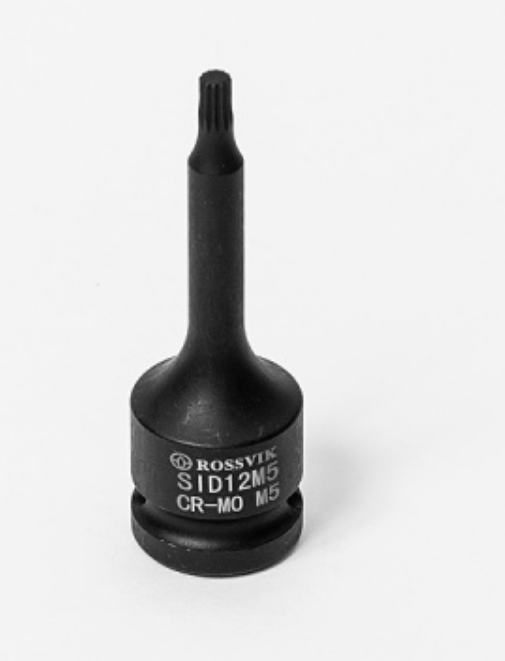 SID12M5 Головка торцевая ударная ROSSVIK, 1/2", Spline M5, L-78мм