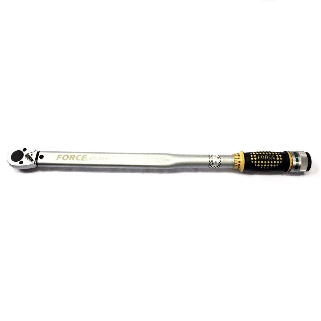 Ключ динамометрический F-6474660: 1/2"DR (70-350Nm) 660мм FORCE/1/6 NEW
