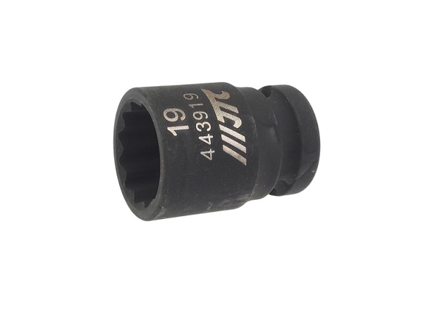 Головка торцевая ударная 12-гранная 1/2" х 19мм, длина 38мм JTC /1/25