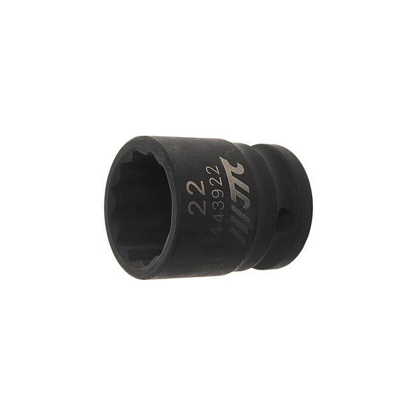 Головка торцевая ударная 12-гранная 1/2" х 22мм, длина 38мм JTC /1/25