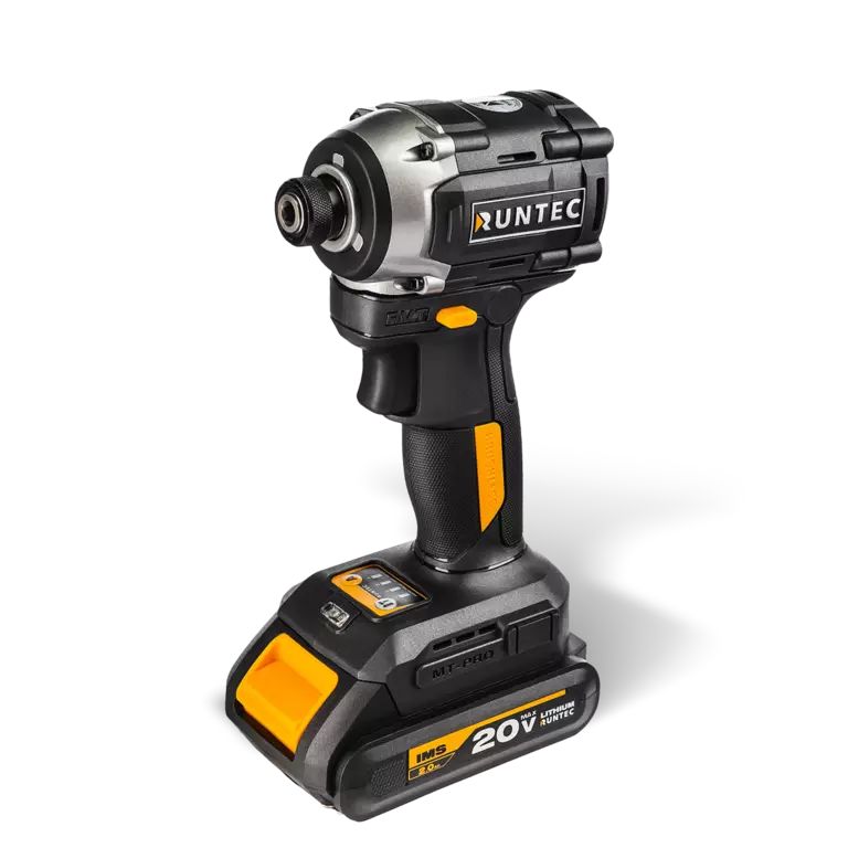 Винтоверт ударный аккумуляторный RUNTEC PRO 1/4", 20В, 2*2Ач, 230Нм